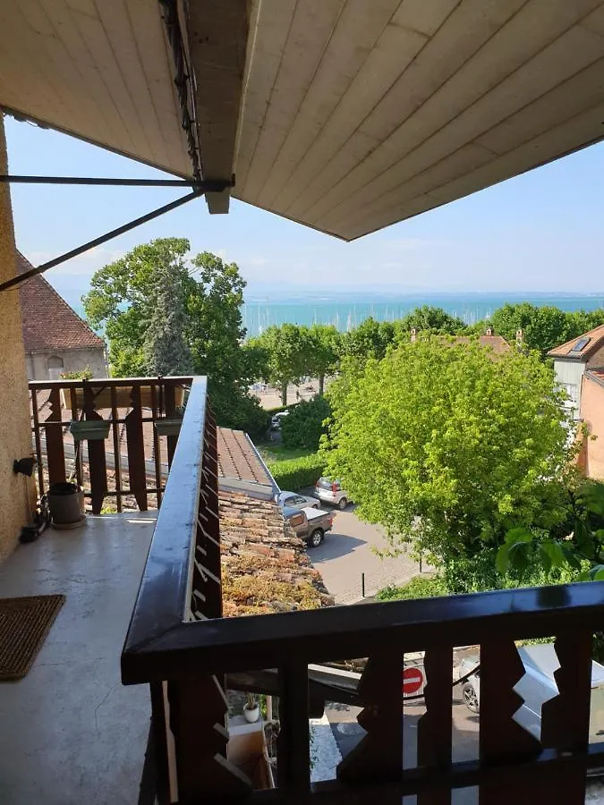 Maison des pêcheurs vue lac a 50m du port dans quartier historique Thonon-les-Bains Hébergement de vacances